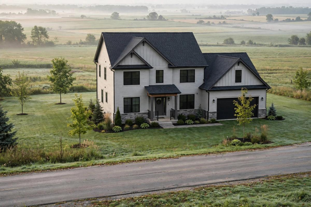 Newer home on a large lot in Rapho Township